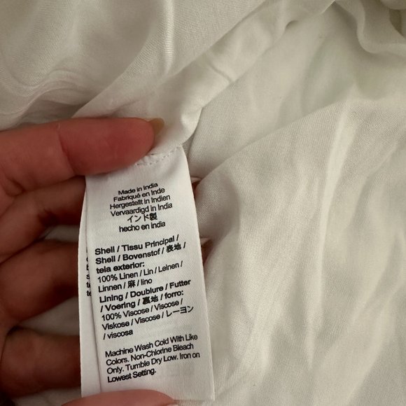 J. Crew White Pleated Linen Mini Skirt Size 8 - Picture 9 of 12